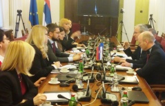 19 March 2015 European Integration Committee members in meeting with Christian Danielsson